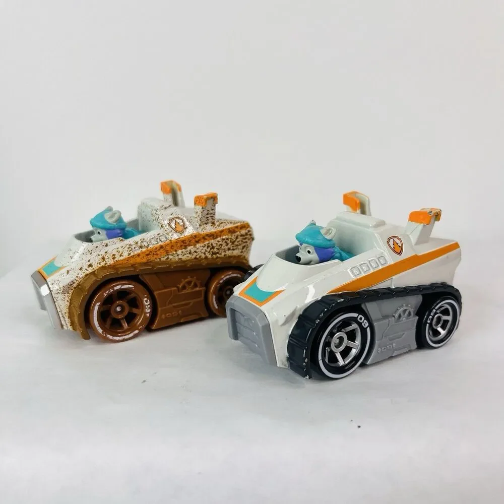 Paw Patrol Vehicle Lot Of 9 Chase Marshall Rocky Zuma Everest Rubble Skye